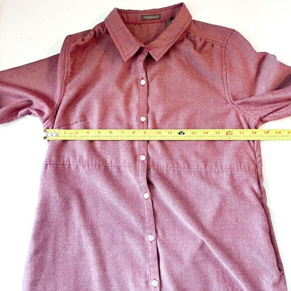 Toad & Co Dakotah Button Down Travel Tunic Medium - Picture 9 of 10